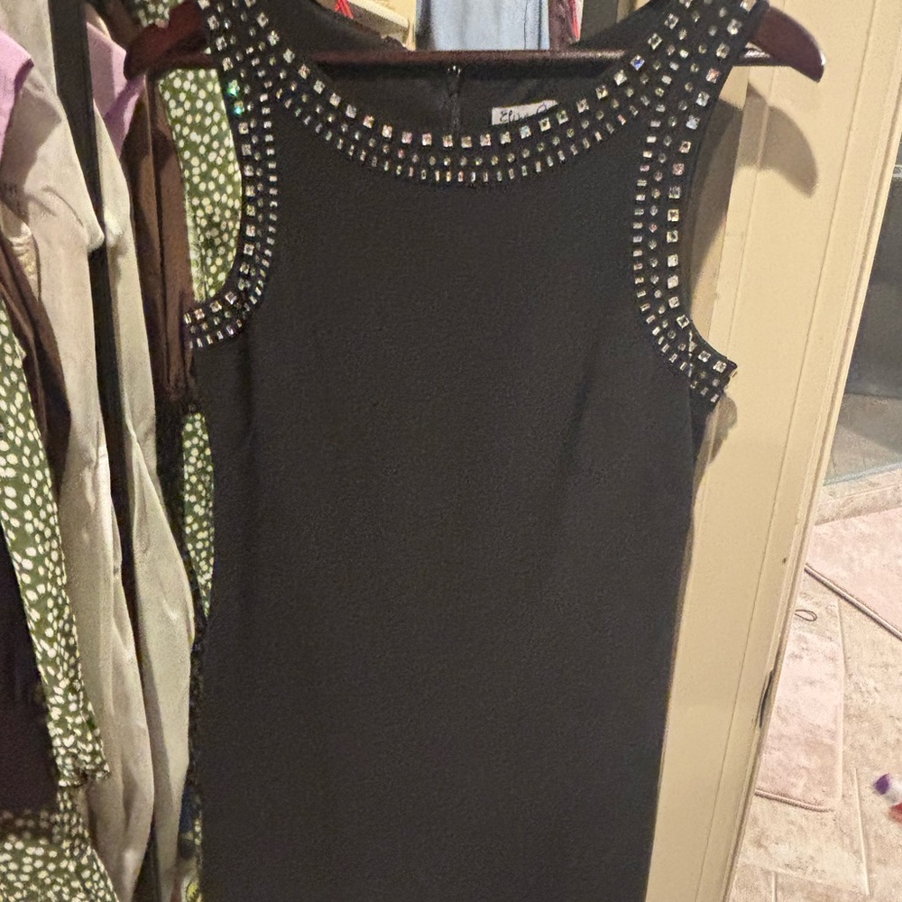 Eliza J Black Studded Mini Dress